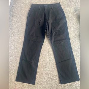 Gap chinos dress Pants Mens 31x30 Black Straight Fit Flat Front Slacks Trousers